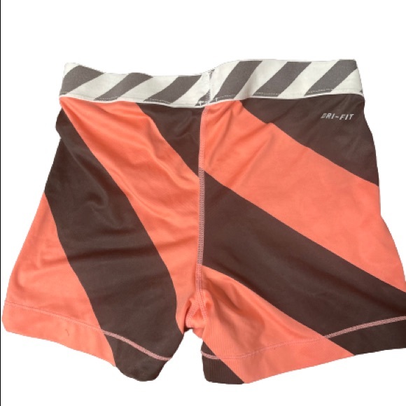 Nike Dri-Fit Biker Shorts, Black and Orange, Size Medium - Picture 2 of 3